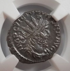 Victorinus Romano Gallic Empire NGC AU BI Double Denarius Ancient Roman Coin
