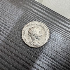 Roman Coin – Silver Antoninianus – Gordian III P M TR P II COS P P Jupiter #t248