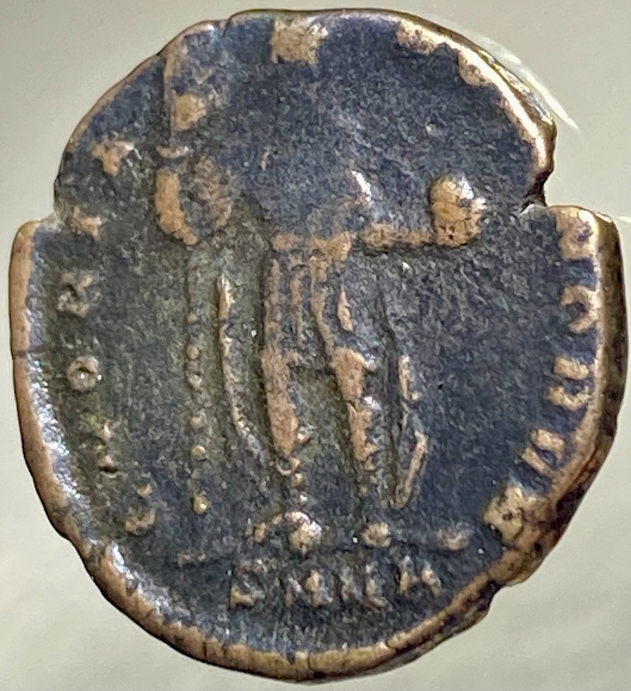 Genuine Ancient Roman Coin 379-383AD Emperor Theodosius Holding Globe Glory Rome