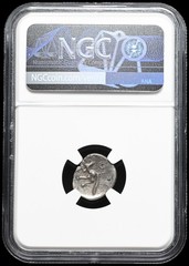 CELTIC GAUL, Aedui. 1st Century BC. Silver Quinarius, Horse, NGC VF