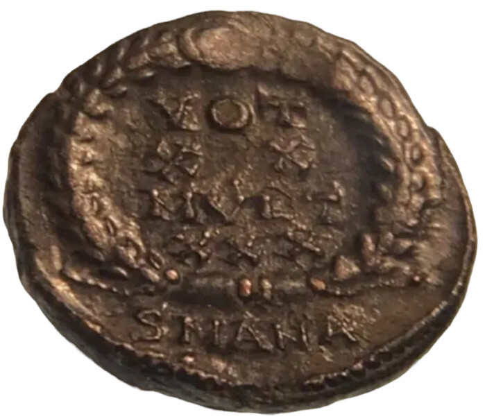 Rare 300AD Ancient CONSTANTINE GREAT Victory Wreath Roman Empire AE4 ~15mm XF