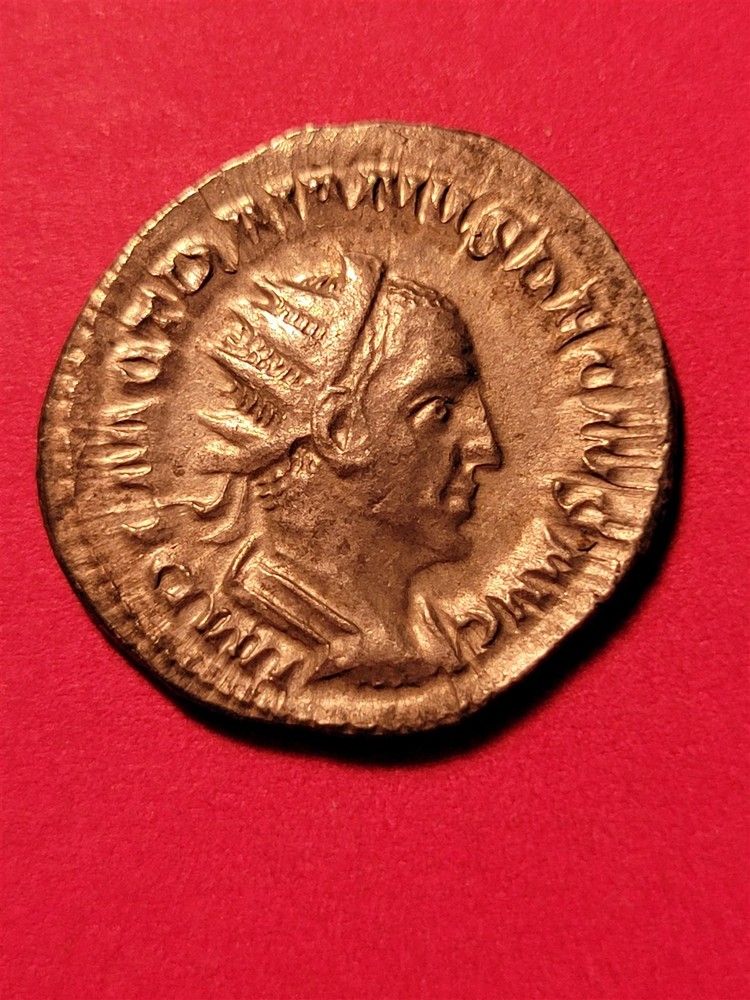 ROMAN EMPIRE TRAJAN DECIUS AR DOUBLE DENARIUS 249 AD ROME MINT UNC RIC-IV-29c