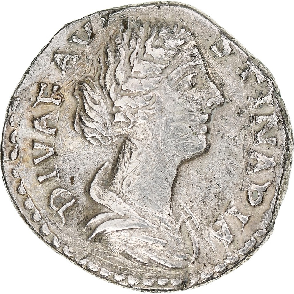[#1280237] Diva Faustina II, Denarius, 176-180, Rome, Silver, EF, RIC:744