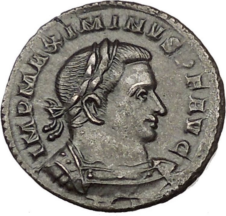 Maximinus II ‘Daia’ 310AD Ancient Roman Coin Genius Cult Protection i53325