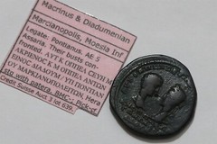 🧭 🇮🇹 MACRINUS & DIADUMENIAN AE 5 ASSARIA MARCIANOPOLIS 13.09Gr. B73 #K6187