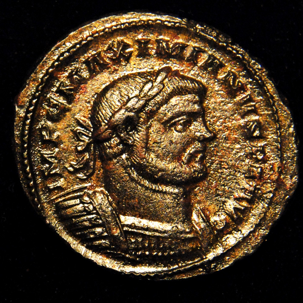 BI Follis Maximianus I Rv GENIO POPVLI ROMANI 10.44 gr 26-8mm London AD 303-305