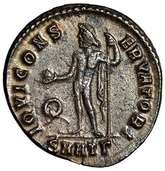 Maximinus II Daia Silvered Follis “Jupiter” Heraclea Unrecorded / Unlisted Type