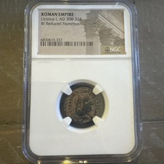 Roman Empire House of Constantine BI Reduced Nummus Licinius I AD 308-324 NGC