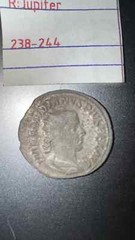 Gordian III 238 AD antoninianus Rare genuine ancient Roman Silver coin Jupiter