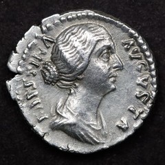Roman Empire. Faustina Junior 145-175 AD Silver Denarius – VF