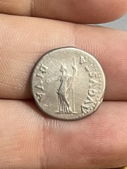 RARE 69 AD Denarius Galba Roman Empire Spanish Tarraco Mint Ancient Silver Old