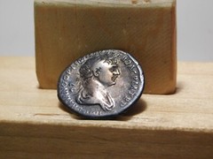 Roman Imperial Trajan denarius, 98-117 AD, R.I.C. 301