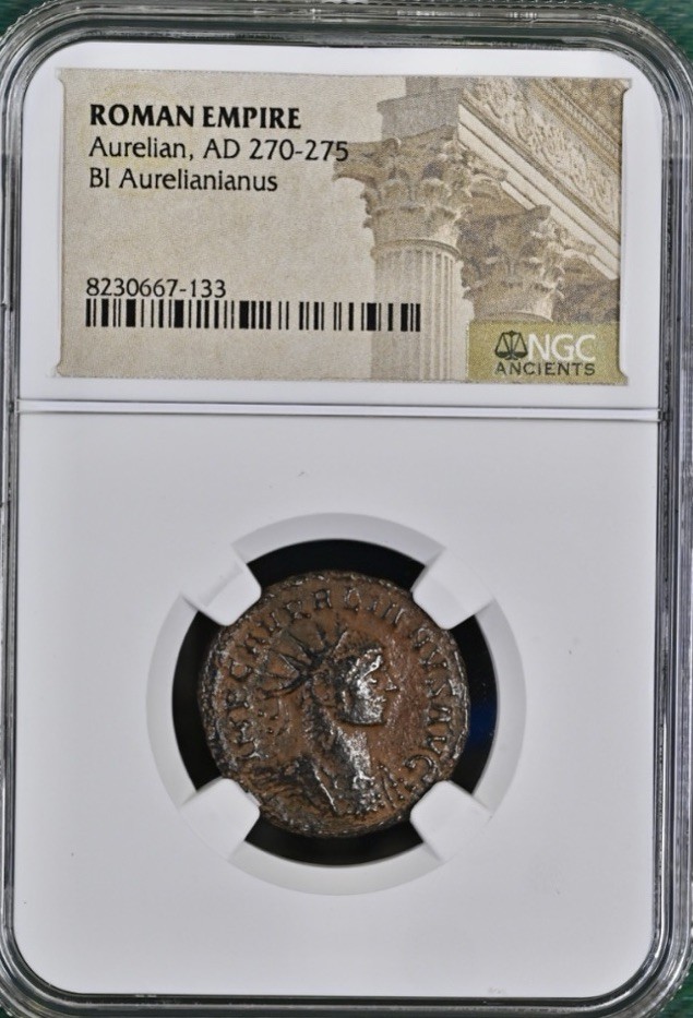 Ancient Roman Coin 270-275AD Emperor Aurelian Antoninianus Aurelianus NGC