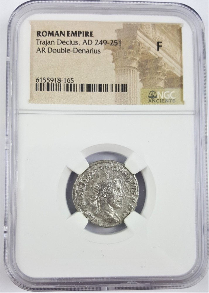 NGC F FINE Antoninianus of Trajan Decius AD249-251 NGC Ancients Double Denarius
