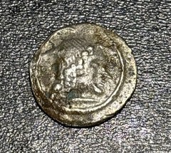 100-120 AD Greek Himyar Arabia Amdan Bayan Yahaqbid AR Silver Unit Ancient Coin