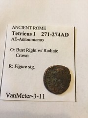 [#657515] Coin, Tetricus I, Antoninianus, AD 272-274, Trier, EF, Billon, RIC:100