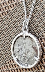 Roman Emperor Hadrian Genuine Ancient Silver Coin Solid Silver Necklace with COA