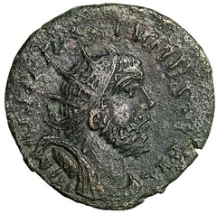 Postumus “Double Sestertius” “Radiate Portrait / Galley” Scarce