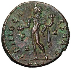 Maximinus II Daia As Caesar Follis “GENIO CAESARIS Genius” Alexandria
