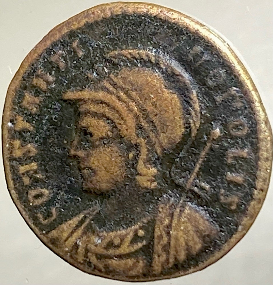 Founding of Constantinopolis Roman Coin 330AD Victory Prow Constantine Genuine