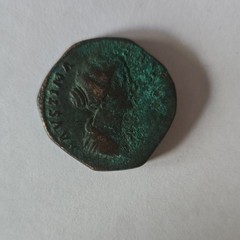 Roman Imperial Claudius Bronze As Coin 41-54 AD Standing Figure Reverse