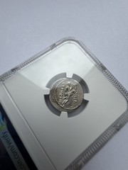 NGC “XF” 5/5-3/5 Q.Pomp. Musa, c.66/56 BC Roman Republic AR Denarius 3.94g/ 20mm