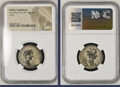 Emperor Antoninus Pius NGC Ancient Roman Coin 138-161AD Tyche Genuine Authentic
