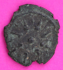 Nice Widows Mite Coin Holy Land Artifact Display Card Export Permit COA @N907