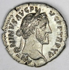 138-161 AD ROMAN IMPERIAL ANTONINUS PIUS/VESTA SILVER DENARIUS! BU UNC! INV#1