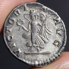 Emperor Elagabalus Denarius Ancient Roman Empire Silver Coin 218AD VICTORIA AVG