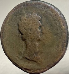 Emperor Nerva Sestertius Ancient Roman Coin 96-98AD Genuine Bronze Rome Scarce