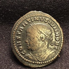 CONSTANTINE II, AE 3. AS CAESAR, CIRCA 326 AD. 4 Turret CAMP-GATE REV Rare