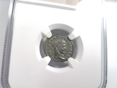 Constantine II Roman Empire Nummus NGC AU Camp Gate Castle Keep Ancient Caesar