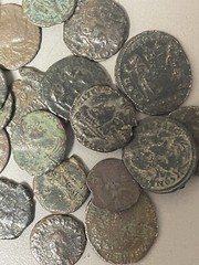 Ancient Roman Coin Collecting Kit, 5 VG Coins, Photo ID Instructions