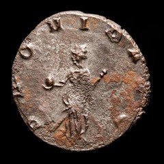 *Lucernae* Gallienus Antoninianus FORTVNA REDVX . Ç (224) Rome mint 265 A.D.