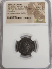 Roman Empire Diocletian AD 284-305 AE Post Ref Heraclea NGC