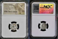 Cappadocia Kingdom 96BC-63BC Ancient Drachm Coin NGC Graded Ariobarzanes I VF