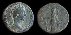 EMPEROR COMMODUS Ancient Roman Coin Sestertius 179AD MINERVA – RIC1599