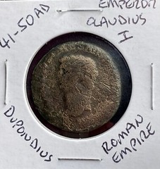 Roman Emperor Claudius I Ancient Coin 41-50 AD Genuine Dupondius As