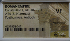 CONSTANTINE I, AD 307-337, POSTHUMOUS, NGC CERTIFIED, (264)