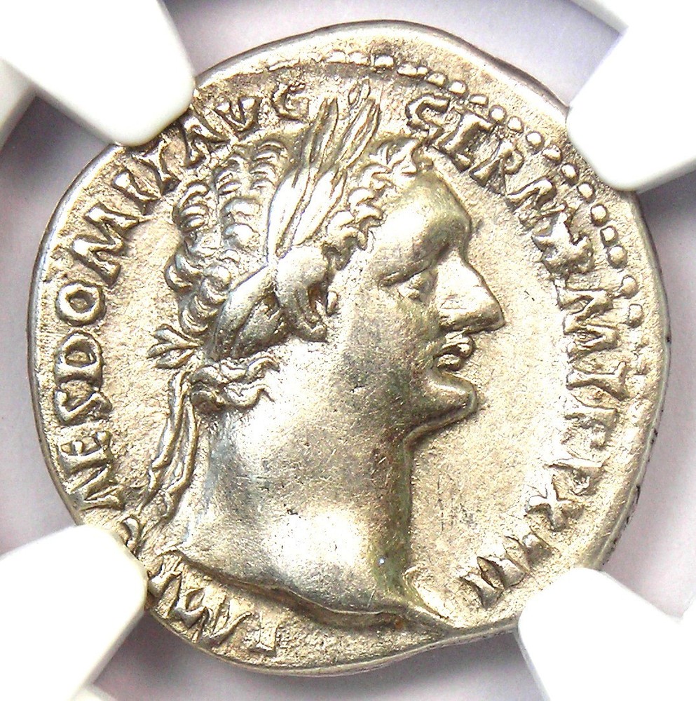 Domitian AR Denarius Silver Roman Coin 81-96 AD – Certified NGC Choice VF