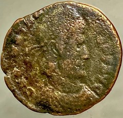 Roman Battle Scene Ancient Coin 353-354 AD Emperor Constantius II Fel Temp Rep