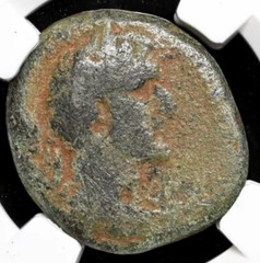 Antoninus Pius 138-161 AD, AE 25 Bronze Roman Empire Antioch Coin, AUTHENTIC NGC