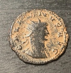 Roman Imperial, Emperor Gallienus Virtus 253-268 AD Desert Patina – F to VF