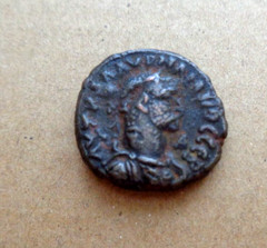 ANCIENT ROMAN EGYPT coin AURELIAN & VABALLATHUS 270-271 AD (a)