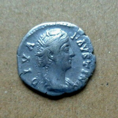 Roman Coin Faustina the Elder & Ceres – denarius struck after 141 AD – S#1250