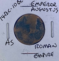 Emperor Augustus 14BC-10BC Ancient Roman Province Julia Traducta Coin Octavian