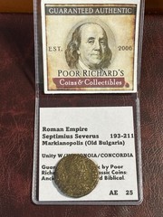 Rome Septimius Severus (193-211) Large 25mm, 8g AE. Markianopolis. Crack. CR09
