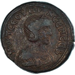 [#1067034] Otacilia Severa, Drachm, 248-249, Alexandria, Bronze, EF