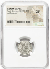 Septimus Severus AR Denarius NGC XF